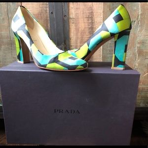 Silk Prada Heels